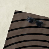 カスタムビーチタオル付きライオン – ブラウン ビーチタオル (インサイチュ)