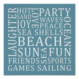 カスタムビーチハウスポスター ポスター