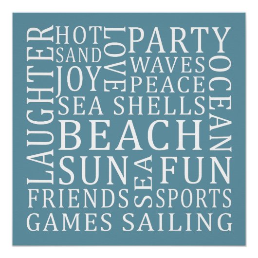 カスタムビーチハウスポスター ポスター (正面)