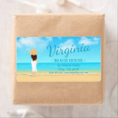 カスタムビーチハウス住所ラベル ラベル (インサイチュ)