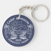 カスタムビーチバケーショングループマッチング キーホルダー (裏面)