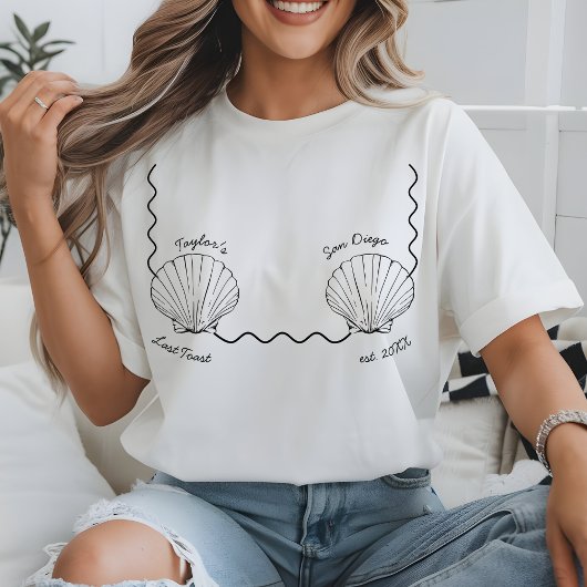 カスタムビーチバチェロレッテ最後の沿岸での乾杯 Tシャツ