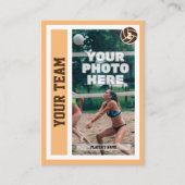 カスタムビーチバレーボール取引カード（砂） コーリングカード (正面)