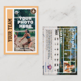 カスタムビーチバレーボール取引カード（砂） コーリングカード