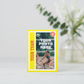 カスタムビーチバレーボール取引カード(黄色) コーリングカード (スタンド正面)