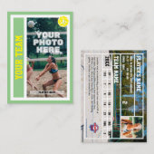 カスタムビーチバレーボール取引カード(Sage) コーリングカード (正面/裏面)