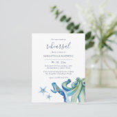 カスタムビーチリハーサルディナー招待状 招待状 (スタンド正面)