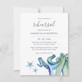 カスタムビーチリハーサルディナー招待状 招待状