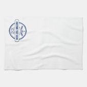 カスタムビーチレイクハウス&ボート航海のいかり キッチンタオル (横)