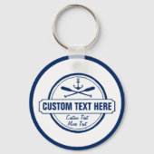 カスタムビーチレイクハウス&ボート航海のいかり キーホルダー (裏面)