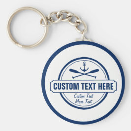 カスタムビーチレイクハウス&ボート航海のいかり キーホルダー
