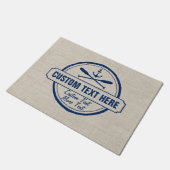 カスタムビーチレイクハウス&ボート航海のいかり ドアマット (アングル)