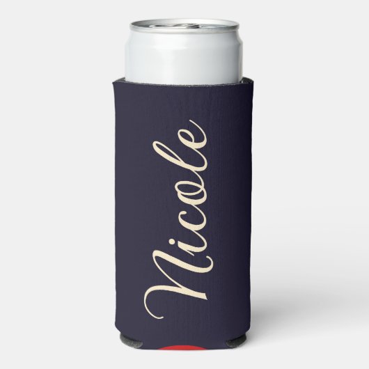 カスタムビーチロケーションレトロサンセットサミナリー スリム缶クーラー (Seltzer裏面)