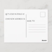 カスタムビーチ引っ越しました住所の変更 ポストカード (裏面)