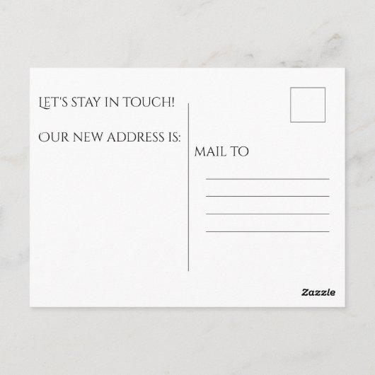 カスタムビーチ引っ越しました住所の変更 ポストカード (裏面)