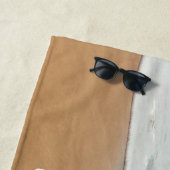 カスタムビーチ文字パーソナライズされた ビーチタオル (インサイチュ)