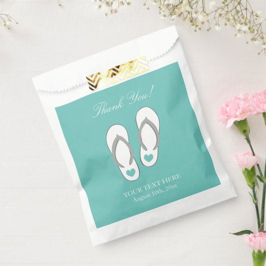 カスタムビーチ結婚式ユー感謝していパーティの好意バッグ フェイバーバッグ (封をした状態)