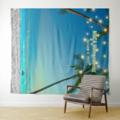 カスタムビーチ自撮り写真背景 タペストリー (インサイチュ(横))