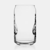 カスタムビーフットボールのガラス器 ガラス缶 (左)