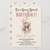 カスタムビーリー特別誕生日招待状 招待状 (正面/裏面)