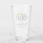 カスタムビールは私のバレンタインデーおもしろいン反バレンタイン タンブラーグラス (裏面)