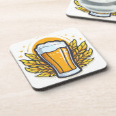 カスタムビールガラスのコースター コースター (左側)