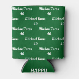 カスタムビールコオパーソナライズされたジー名&年齢 缶クーラー