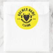 カスタムビールラベルシール ラウンドシール (バッグ)