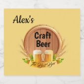 カスタムビールラベルセット ビールラベル (シングルラベル)