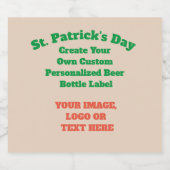 カスタムビールラベル – 独自のデザインを作成 ビールラベル (シングルラベル)