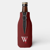 カスタムビールロゴ(名前とイニシャル) ボトルクーラー (ボトル裏面)