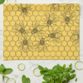 カスタムビー養蜂用キッチンタオル キッチンタオル (折り畳み)