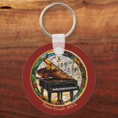 カスタムピアノミュージカル楽器 キーホルダー (正面)