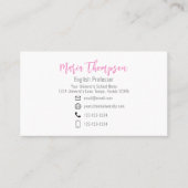 カスタムピエレガントンクフローラシンプルプロフェッショナル 名刺 (正面)