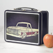 カスタムピックアップ車の弁当箱 メタルランチボックス (インサイチュ)