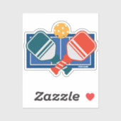 カスタムピックボールパドルズコート シール (シート)