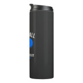 カスタムピックボール恋人のチームクラブパドル&ボール タンブラー (回転右)