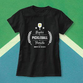 カスタムピックルボールクラブアドシティネーム州 Tシャツ