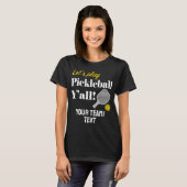 カスタムピックルボールチームTシャツ(テキスト・団体名入れ) Tシャツ (正面フル)
