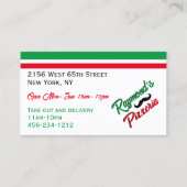 カスタムピッツェリア 名刺 (正面)