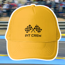 カスタムピットクルートラッカーズハット レーシングチェック柄 キャップ