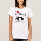 カスタムピットブル大好き Tシャツ (正面)