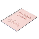 カスタムピフェイクンクバラ金箔感謝ジャーナル ノートブック (左側)
