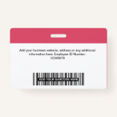 カスタムピンガーリーク社員ロゴ名ID Lanyard バッジ (裏面)