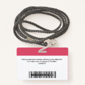 カスタムピンガーリーク社員ロゴ名ID Lanyard バッジ (裏面ランヤード)