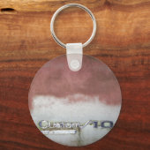 カスタムピンクと白 キーホルダー (正面)