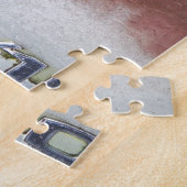 カスタムピンクと白 ジグソーパズル (側面)