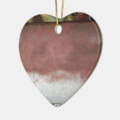 カスタムピンクと白 セラミックオーナメント (左)