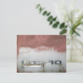 カスタムピンクと白 ポストカード (スタンド正面)