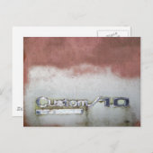 カスタムピンクと白 ポストカード (正面/裏面)